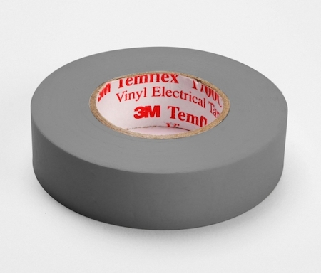 3M 7000062626 Temflex 1300, серая, универсальная изоляционная лента, 19мм х 20м х 0,13мм