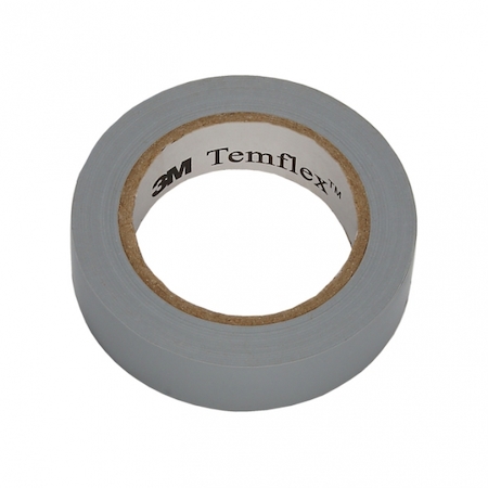 3M 7000062616 Temflex 1300, серая, универсальная изоляционная лента, 15мм х 10м х 0,13мм