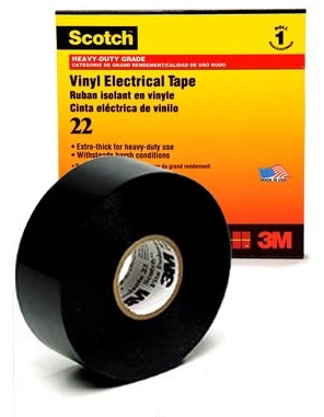 3M 7000031346 Scotch 22 изоляционная лента высшего класса, 51мм х 33м х 0,25мм