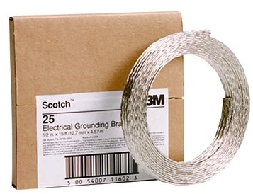3M 7000032599 SS 25мм2 х 1м Чулок из луженой медной сетки для экранирования /заземления, 25мм2 х 1м