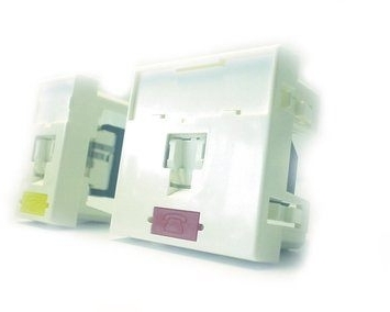 3M 7100044908 Цветная вставка для лицевой панели красная, 8 шт.