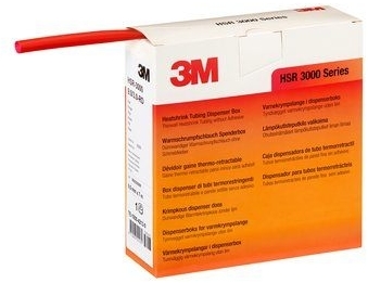 3M 7000099145 HSR-3000 18/6, Тонкостенная ТУ трубка, 3:1, красная, 5 м