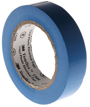 3M 7000062303 TEMFLEX 1500 Изолента голубая 25мx19мм