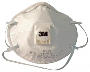 3M 7000039806 8112 Фильтрующая полумаска для защиты от аэрозолей 1-й степени защиты с клапаном выдоха. До 4 ПДК