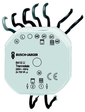 ABB 6410-0-0395 Реле разделительное для механизма управления жалюзи 6411 U, 6411 U/S и 6454 U-10x