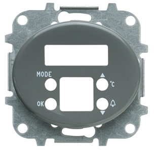 ABB 5549.5 PL Накладка для механизма электронного будильника-термометра 8149.5, серия TACTO, цвет серебряный