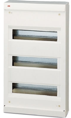 ABB 12216 UNIBOX бокс настенный 36М без двери белый (без клемм)