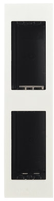 ABB N2671.2 BL Цоколь для установки в мебель/перегородки на 2 х 1 модулю, вертикальный, серия Zenit, цвет альпийский белый