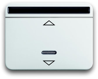 ABB 6020-0-1372 ИК-приёмник с маркировкой для 6953 U, 6411 U, 6411 U/S, 6550 U-10x, 6402 U, серия alpha nea, цвет белый глянцевый