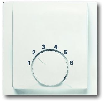 ABB 1710-0-3922 Плата центральная (накладка) для механизма терморегулятора (термостата) 1094 U, 1097 U, серия impuls, цвет белый бархат