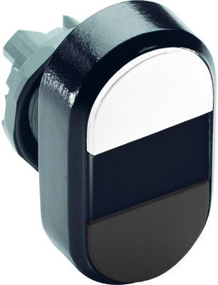 ABB 1SFA611136R1106 White/Black Modular Double Pushbutton