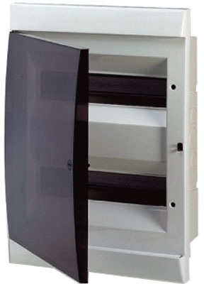 ABB 1SL0512A06 UNIBOX бокс в нишу 24М прозр.дверь белый (с клемм)