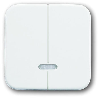 ABB 6599-0-2889 Клавиша для 2-канального светорегулятора 6565 U, серия Reflex SI, цвет альпийский белый