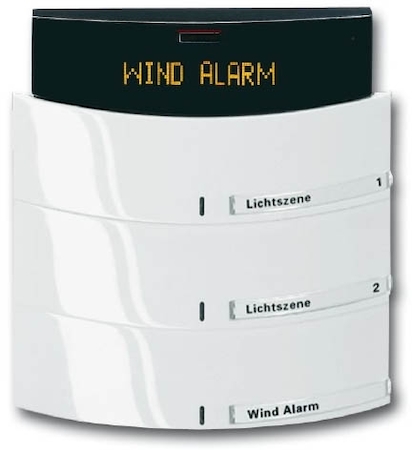 ABB 6300-0-0982 6323-24G Сенсор 3-х клавишный с ИК-приемником и LCD-дисплеем triton белый гл.