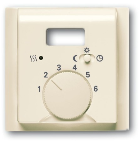 ABB 1710-0-3776 Плата центральная (накладка) для механизма терморегулятора (термостата) 1095 UTA, 1096 UTA, серия impuls, цвет слоновая кость