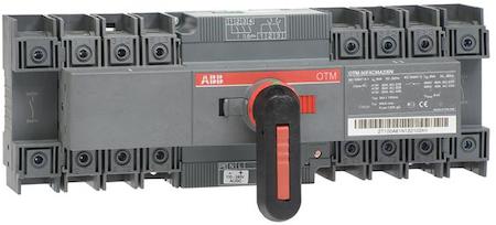 ABB 1SCA120100R1001 Change-over switch, motor operation, I-O-II -operation, open transition