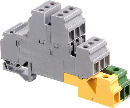 ABB 1SNA110328R0200 grey green/yellow Screw Clamp Terminal Blocks D4/6.LNTP4