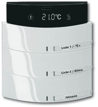 ABB 6300-0-1343 6326-22G-101 Сенсор 3-х клавишный с терморегулятором triton слоновая кость