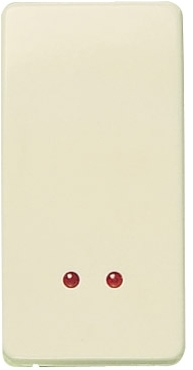 ABB 2102.3 BM Механизм 1-клавишного переключателя с клавишей со светоиндикатором, 1-модульный, серия Stylo/(Re)stylo, цвет слоновая кость
