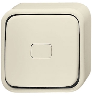 ABB 1042-0-0662 Переключатель 1-клавишный, с подсветкой, для открытого монтажа, серия Busch-Duro 2000 AP, цвет слоновая кость