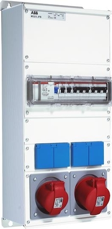 ABB 2CMA179351R1000 Бокс M32/2JFB с розетками в сборе, металл, IP44