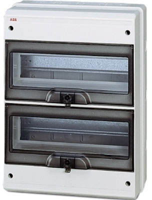 ABB 12746 FLY IP65 бокс настенный 24М прозр.дверь серый