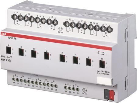 ABB 2CDG110081R0011 SD/S8.16.1 Switch-/Dim Act, 8f, 16A,MDRC