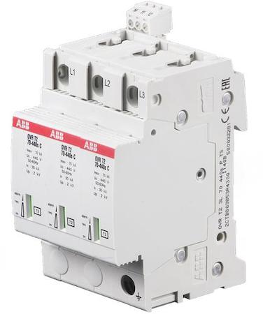 ABB 2CTB803853R4300 OVR T2 3L 70-440S P TS
