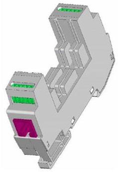 ABB 2CTB804840R1100 BASE OVR TC RJ 45