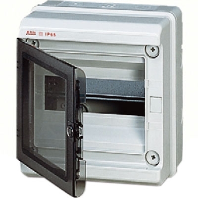 ABB 12748 EUROPA IP65 бокс настенный 8М прозр.дверь серый