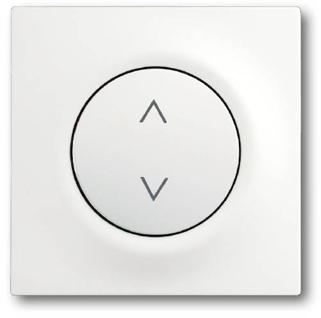 ABB 6430-0-0379 Клавиша для механизма электронного выключателя Busch-Jalousiecontrol 6411 U-101, 6411 U/S-101, 6418 U, реле 6402 U, серия impuls, цвет белый бархат