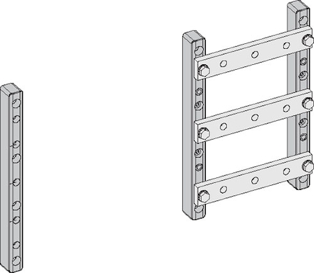 ABB ZX520 Держатель для 3-х шин, 60/100мм