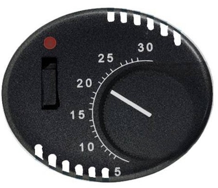 ABB 5540.1 AN Накладка для терморегулятора 8140.1, серия TACTO, цвет антрацит