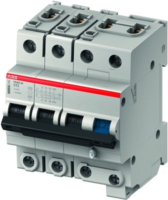 ABB 2CCL464111E0324 FS453E-C32/0.03 RCBO 3PN,C,32A,30mA,6kA SMISSLINE CLASSIC