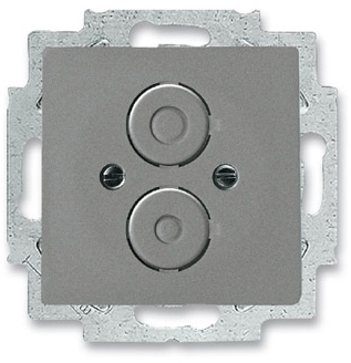 ABB 1710-0-3859 Плата центральная с суппортом для разъёмов BNC и TNC, серия solo/future, цвет meteor/серый металлик