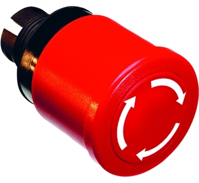 ABB 1SFA611511R1001 Кнопка MPMP3-10R ГРИБОК красная (только корпус) с усиленной фикс ацией 40мм отпускание вытягиванием
