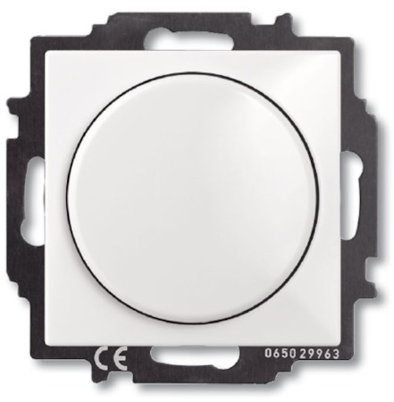 ABB 6515-0-0842 Светорегулятор Busch-Dimmer с центральной платой, альпийский бел ый