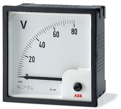 ABB 16088731 Вольтметр перем.тока трансф. вкл. VLM1-TV-110-100/200/96