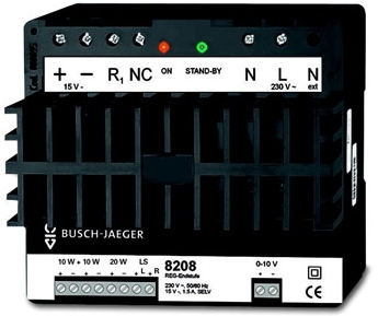 ABB 8200-0-0107 Усилитель REG с возможностью прямого подключения 16 громкоговорителей, Busch-AudioWorld, MDRC