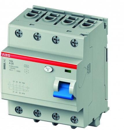 ABB 2CCF544120E0630 F404A63/0,1  Residual Current Device  4 Poles    63A  -  ~230/400V