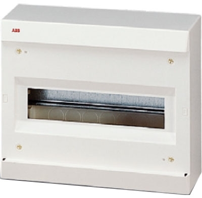 ABB 12212 UNIBOX бокс настенный 12М без двери белый (без клемм)