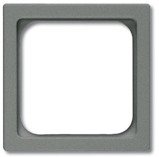ABB 1710-0-3857 Плата центральная (промежуточное кольцо) для 50x50 мм телекоммуникационных вставок/механизмов AMP, Brand-Rex, Rutenbeck, BTR, Telegartner, серия solo/future, цвет meteor/серый металлик