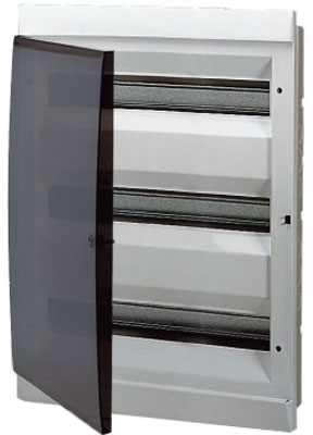 ABB 1SL0514A06 UNIBOX бокс в нишу 54М прозр.дверь белый (с клемм)