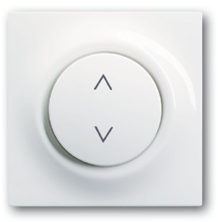 ABB 6430-0-0144 Клавиша для механизма электронного выключателя Busch-Jalousiecontrol 6411 U-101, 6411 U/S-101, 6418 U, реле 6402 U, серия impuls, цвет альпийский белый