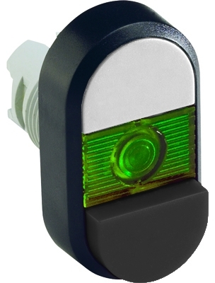 ABB 1SFA611146R1102 White/Black Modular Double Pushbutton