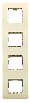 ABB 2272.2 BM Рамка 2-постовая, вертикальная, с монтажными лапками, серия Stylo, цвет слоновая кость