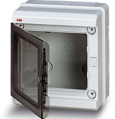 ABB 12788 EUROPA IP65 бокс настенный 205х220х140мм ШхВхГ прозр.дверь серый