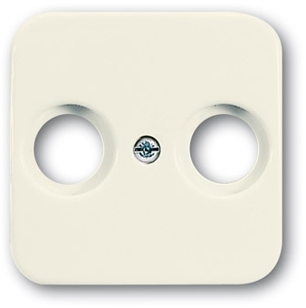 ABB 1724-0-2865 Плата центральная (накладка) для TV-FM розетки, серия Busch-Duro 2000 SI, цвет слоновая кость