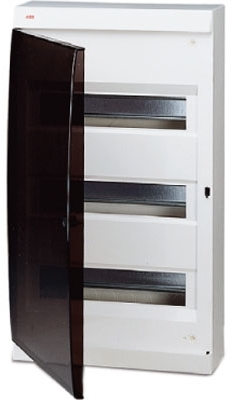 ABB 122660006 UNIBOX бокс настенный 36М прозр.дверь белый (с клемм)
