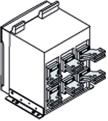 ABB 1SDA074046R1 Комплект силовых выводов стационарного выключателя SHR на верхние выводы E2.2 F Iu=2000 4шт (устанавливаются на заводе)